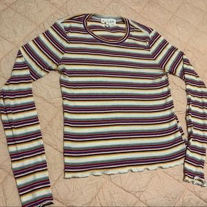 Outlaw long sleeve ruffle top